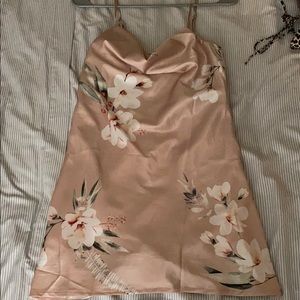 SILK FLORAL DRESS